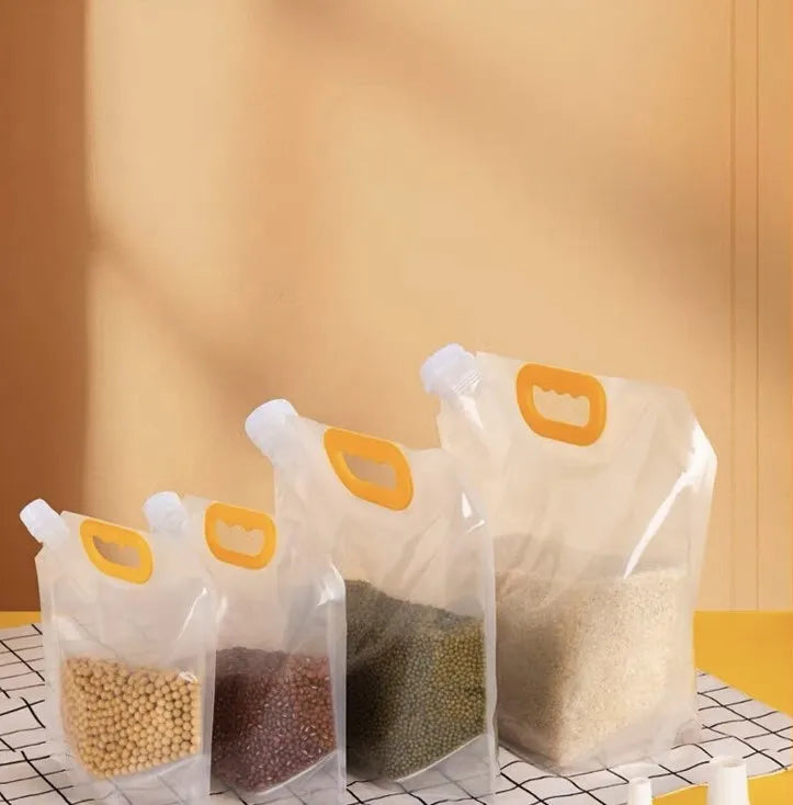 Kit 10 un Frasco Flexível p/ Alimentos 30x23 selado à prova de umidade