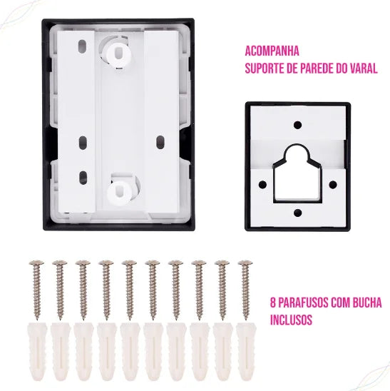 Suporte de varal de plástico ABS para secagem interna e externa varal telescópico